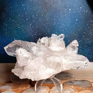 FINAL PRICE! High Clarity And Shine Clear Quartz Cluster